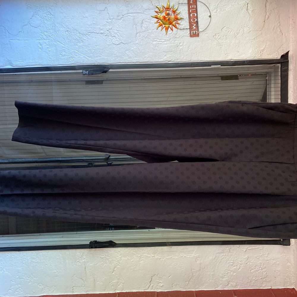 Ann Taylor black polka dot pants sz 12